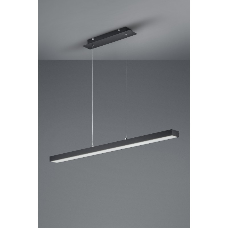 Suspension linéaire Trio Agano LED Dimmable Noir