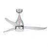 Ventilateur de plafond Fabrilamp Asifa Silver DC Moteur avec contrôle 112cm