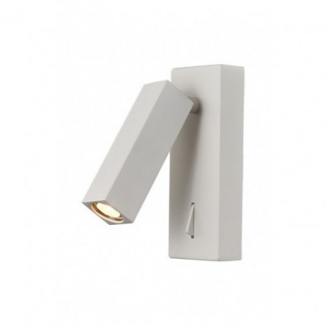 Aplique de Pared LED Mantra Tarifa Blanco Luz Cálida con Lector 3W