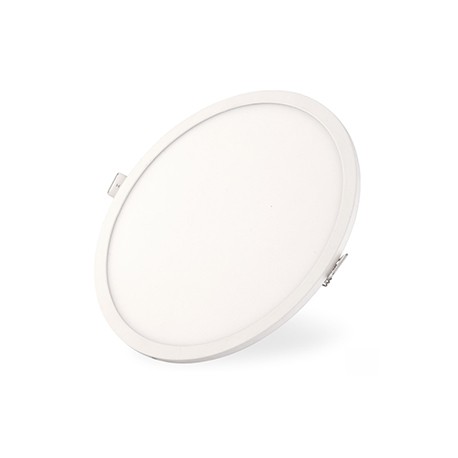 Downlight LED Empotrable Blanco 18W Redondo 22,5cm Luz Neutra Perfil Estrecho