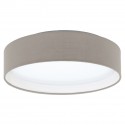 Plafonnier LED EGLO Pasteri Gris Marron Lumière Chaude 11W 32cm