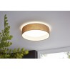 Plafonnier LED EGLO Pasteri Gris Marron Lumière Chaude 11W 32cm