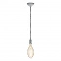 Suspension Vintage EGLO Yorth Silver 1 Bulb E27