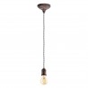 Suspension Vintage EGLO Yorth Cuivre 1 Ampoule E27 12,5cm