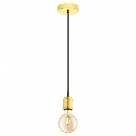 Suspension Vintage EGLO Yorth Brass 1 Bulb E27