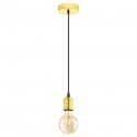 Suspension Vintage EGLO Yorth Brass 1 Bulb E27