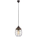 Suspension Vintage EGLO Bampton Brown 1 Ampoule E27