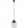 Suspension Vintage EGLO Bampton Brown 1 Ampoule E27