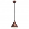 Suspension Vintage EGLO Truro Cuivre 1 Ampoule E27