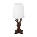 Lampe de Table Vintage EGLO Huntsham Brown 1 Bulb E14