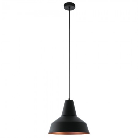 Suspension Vintage EGLO Somerton Black 1 Ampoule E27