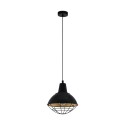 Suspension Vintage EGLO Cannington Black 1 Bulb E27