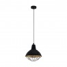 Suspension Vintage EGLO Cannington Black 1 Bulb E27