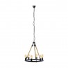 Suspension Vintage EGLO Findlay Noir 6 Ampoules E27