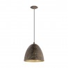 Suspension Vintage EGLO Safi Brown 1 Bulb E27 27,5cm