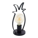 Lampe de Table Vintage EGLO Coldfield Noir 1 Ampoule E27