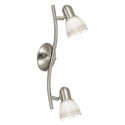 Spotlight Strip EGLO Dakar 1 Nickel Matte 2 Ampoules E14 37cm