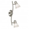 Spotlight Strip EGLO Dakar 1 Nickel Matte 2 Ampoules E14 37cm