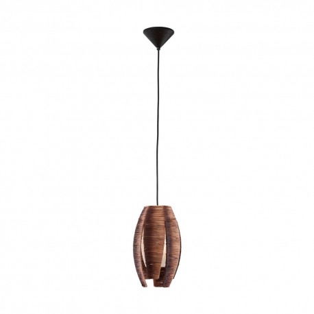 Suspension Vintage EGLO Mongu Brown 1 Bulb E27 19cm