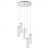 Suspension Eglo Pinto Chrome 5 Ampoules E27 50cm