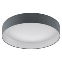 Plafonnier LED EGLO Palomaro Anthracite Lumière Chaude 24W 50cm