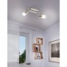 Regleta de Focos LED Eglo Orvieto 1 Níquel Mate Luz Cálida 6W