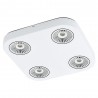 Regleta de Focos LED Eglo Montale Blanco Luz Cálida 22W