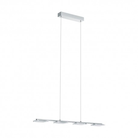 Lámpara Colgante LED Eglo Cartama Cromo Luz Cálida 18W 78cm