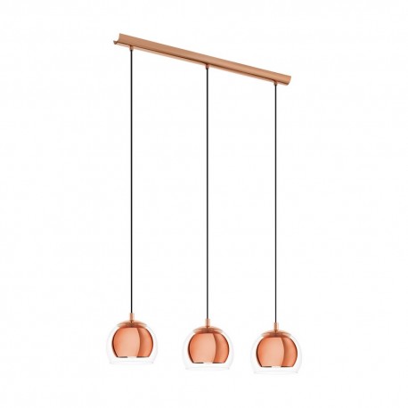 Suspension Eglo Rocamar Cobre 3 Ampoules E27