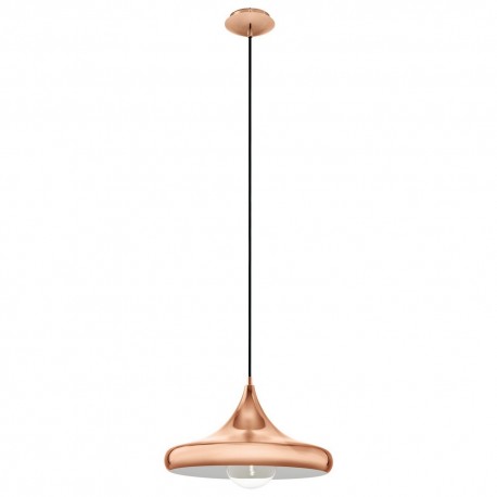 Suspension Vintage EGLO Coretto 2 Cuivre 1 Ampoule E27 40cm