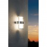 Aplique de Pared Exterior LED Eglo Beverly 1 Níquel Mate Luz Cálida 7W