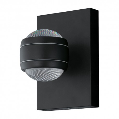 Aplique de Pared Exterior LED Eglo Sesimba Negro Luz Cálida 7W