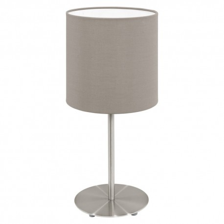 Lampe de Table EGLO Pasteri Gris Marron 1 Ampoule E14