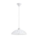 Suspension Eglo Satin Blanc Vetro 1 Ampoule E27