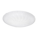 Plafonnier LED EGLO Margitta 1 Blanc avec Cristaux Lumière Chaude 11W 31.5cm