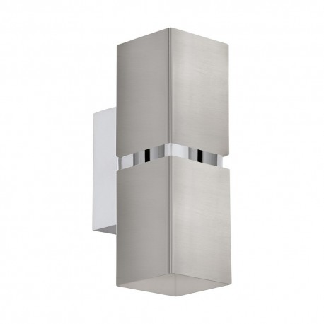 Applique murale EGLO Passa Nickel Matte 2 Ampoules GU10 5,5cm