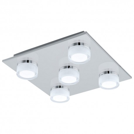 Plafonnier pour LED Salle de Bain EGLO Romendo 1 Chrome Lumière Chaude Dimmable 36W