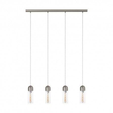 Suspension Eglo Zacharo Nickel Matte 4 Ampoules E27