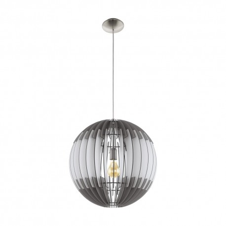 Suspension de lampe EGLO Olmero Nickel Mate 1 Ampoule E27 70cm