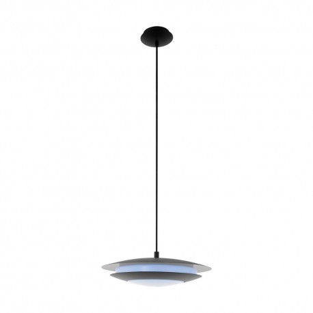 Lámpara Colgante Eglo Connect LED Moneva-C Negro Luz Regulable 18W