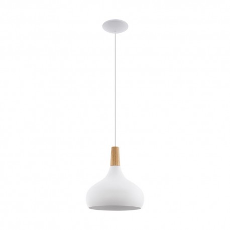 Suspension Eglo Sabinar Blanc 1 Ampoule E27 28cm