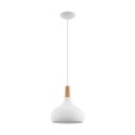 Suspension Eglo Sabinar Blanc 1 Ampoule E27 28cm