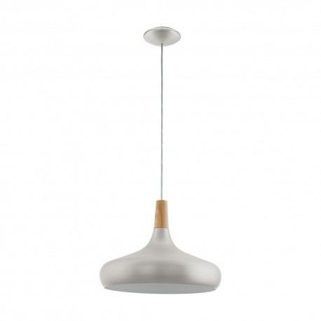 Suspension Eglo Sabinar Silver 1 Bulb E27 40cm