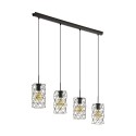 Eglo Suspension Estevau Brown 4 Ampoules E27