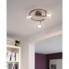 Bande de projecteur LED EGLO Karystos Nickel Matte Lumière Chaude 12W