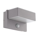 Aplique de Pared Exterior LED Eglo Azzinano Plata Luz Cálida 11W