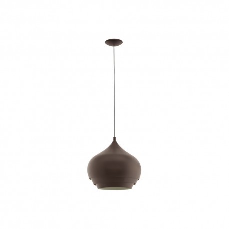 Suspension Eglo Camborne Brown 1 Bulb E27 38cm