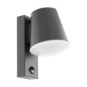 Aplique de Pared Exterior Eglo Caldiero Antracita con Sensor 1 Bombilla E27