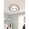 Plafonnier LED EGLO Pagliare Blanc Lumière Chaude 24W