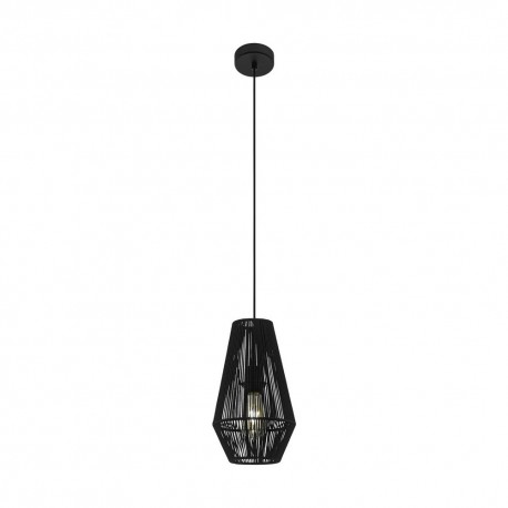 Lámpara Colgante Eglo Palmones Negro 1 Bombilla E27 20cm